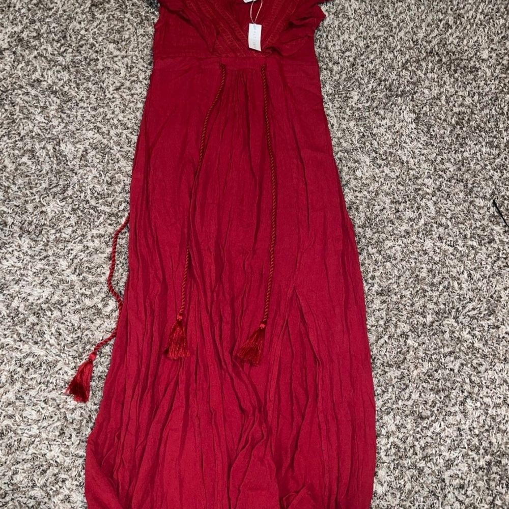 Baltic Born Deep Red Maxi Dress